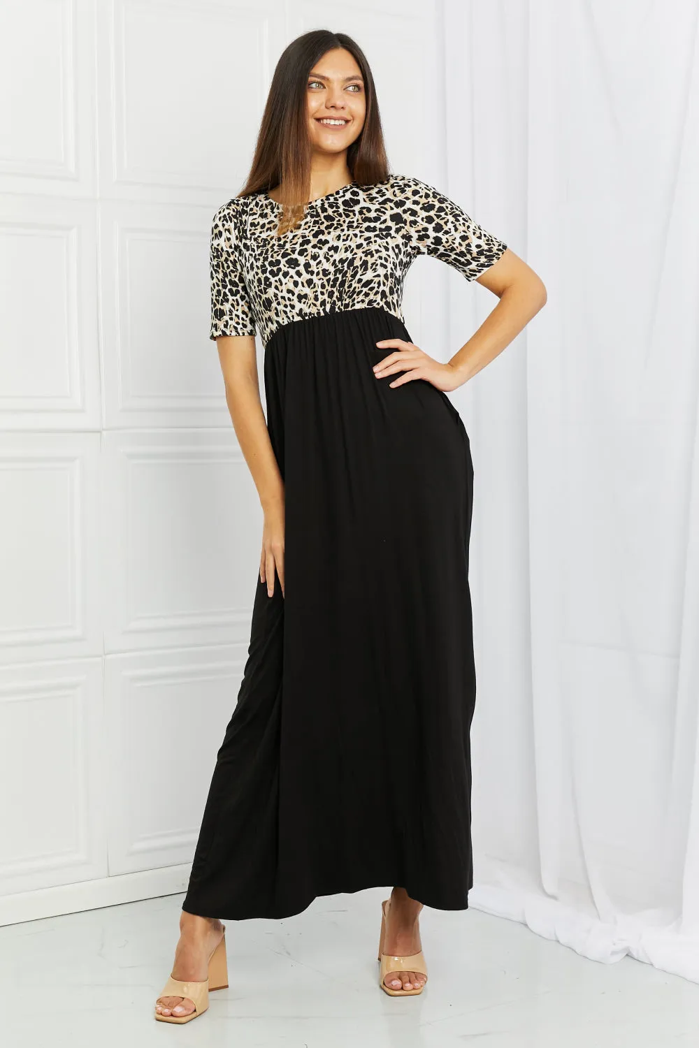 Celeste Sweetheart Full Size Short Sleeve Maxi Dress