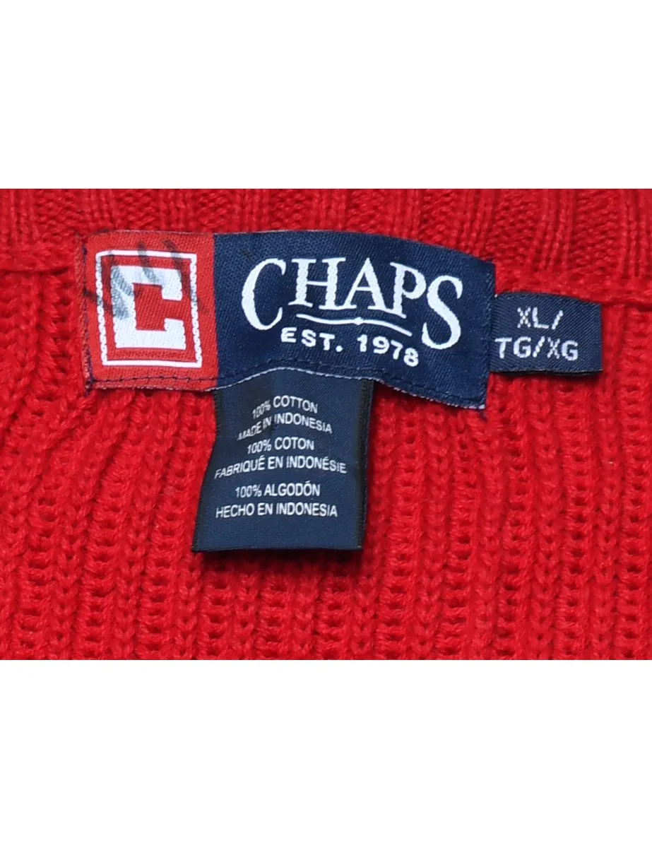 Chaps Red Jumper - XL