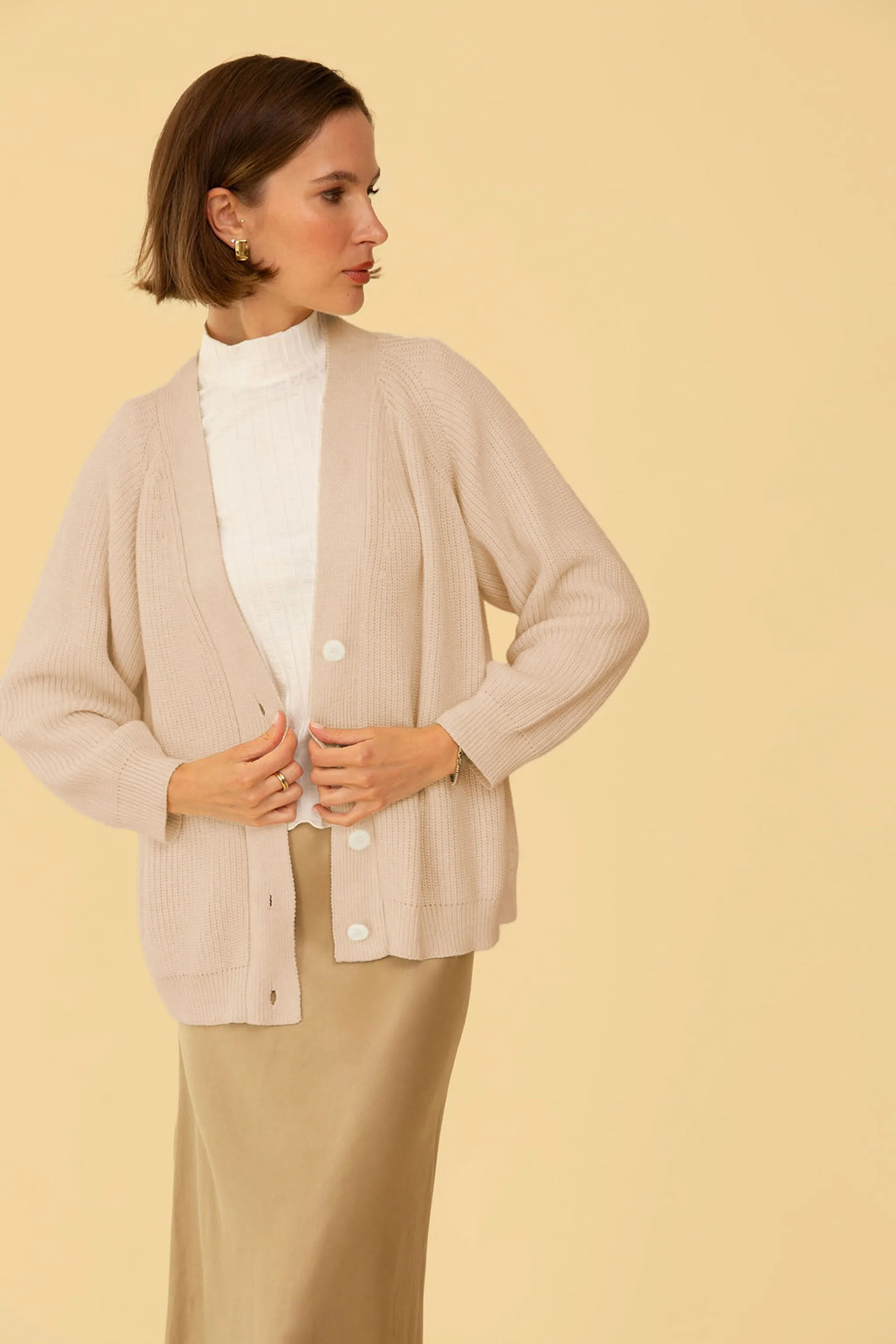 Chloe Cardigan in Oatmeal