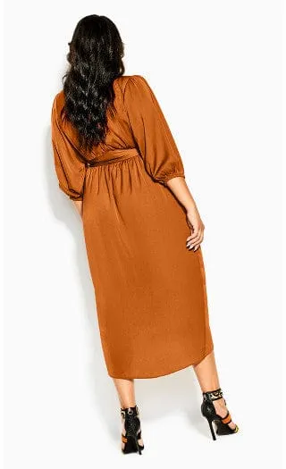 CITY CHIC - Opulent Elbow Sleeve Dress