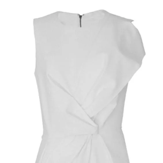 Claire Front Twist Sleeveless Jumpsuit - White M/US S