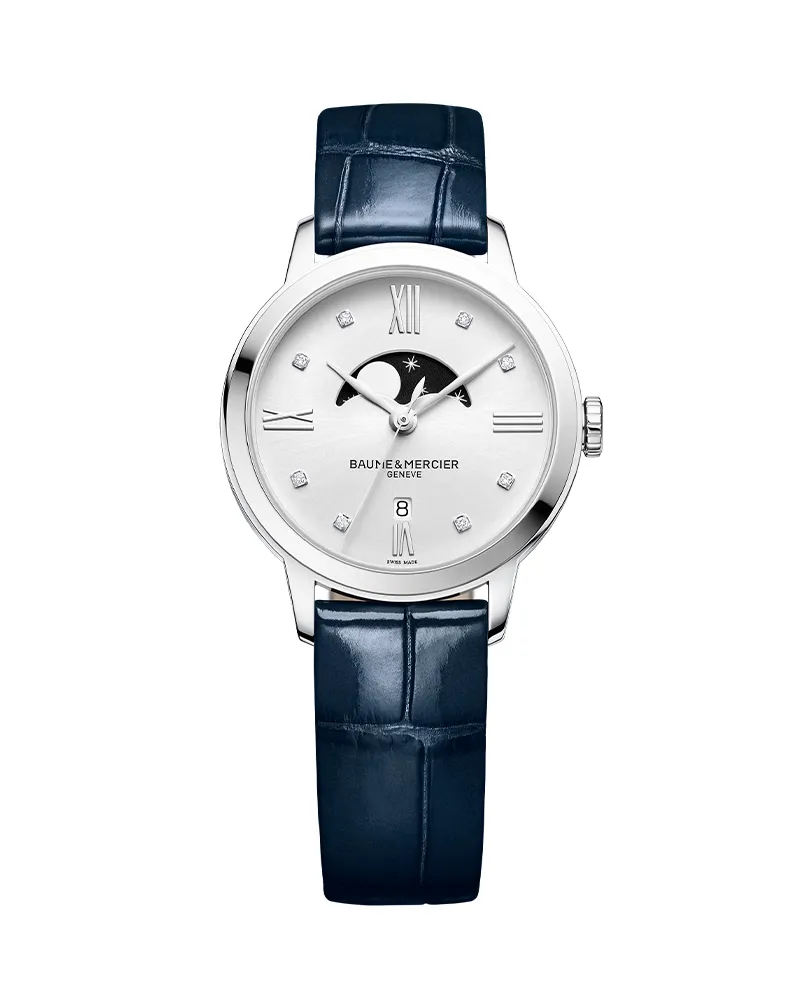 CLASSIMA 10329, QUARTZ WATCH, MOON PHASE, DIAMOND-SET - 31 MM