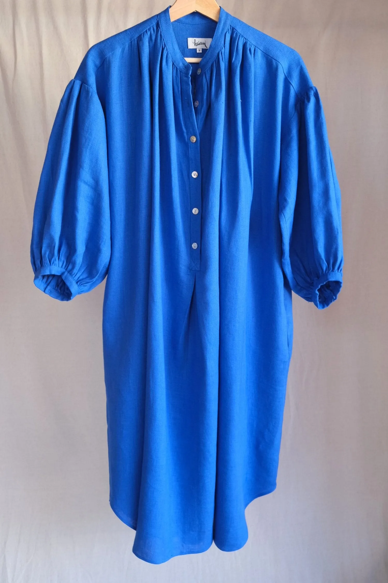 Cleo Dress - Royal Blue Linen