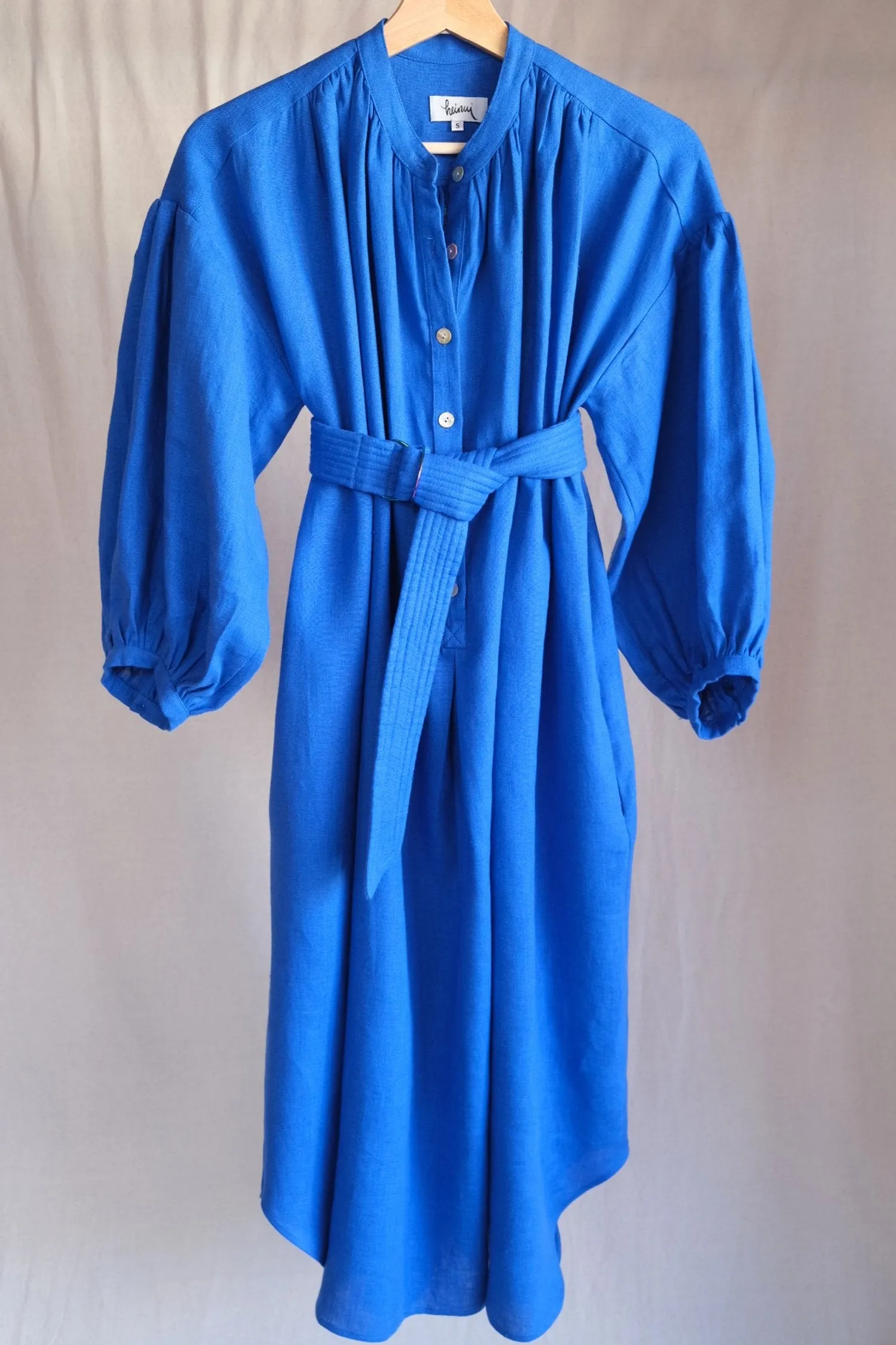 Cleo Dress - Royal Blue Linen