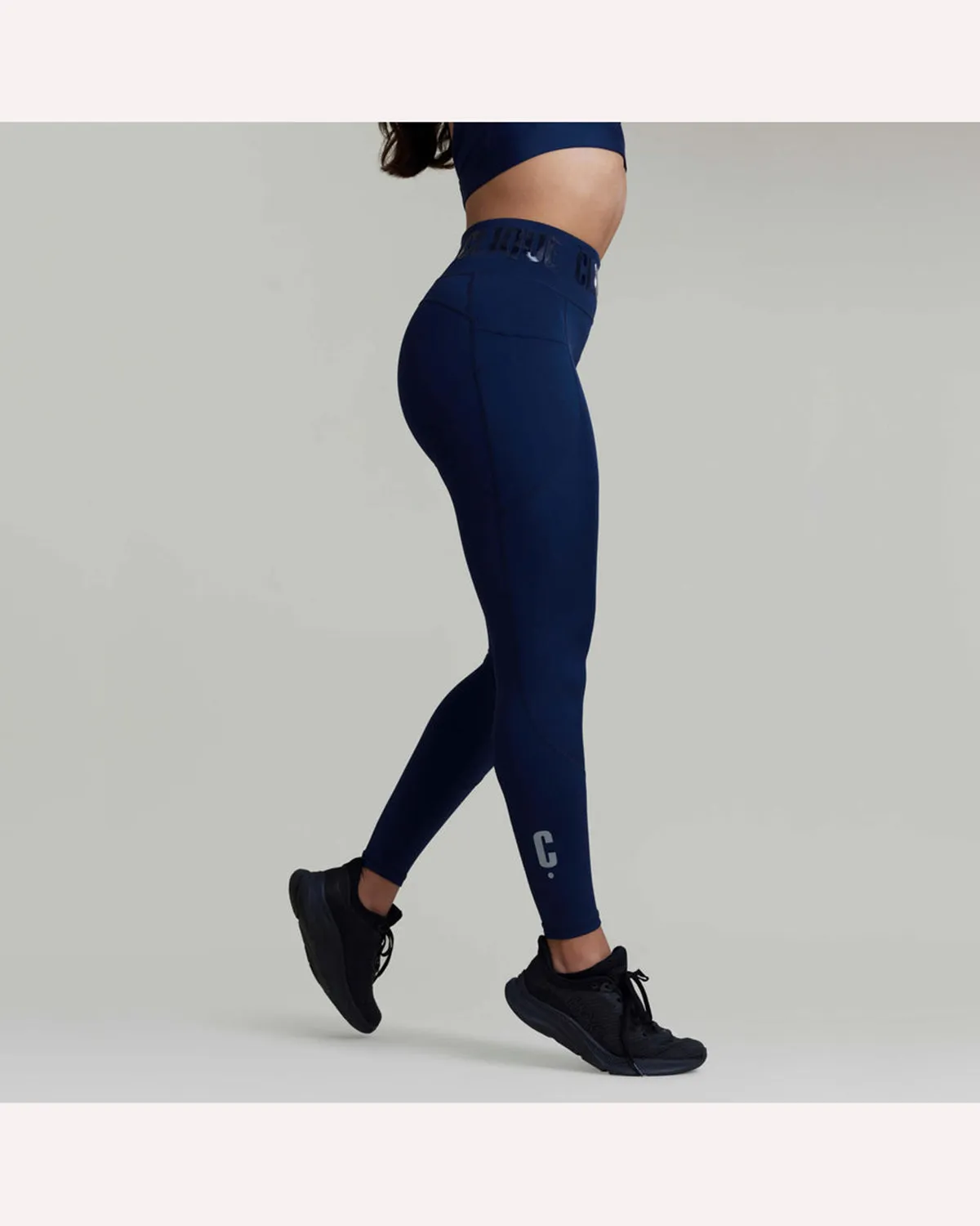 Clique Zone Compression Full Length Short Tight - French Navy