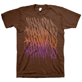 Cold World "Logo Repeat" Brown T-Shirt