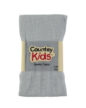 Country Kids Silver Sparkly Tights