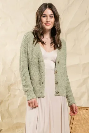 Cozy Cardigan - sage