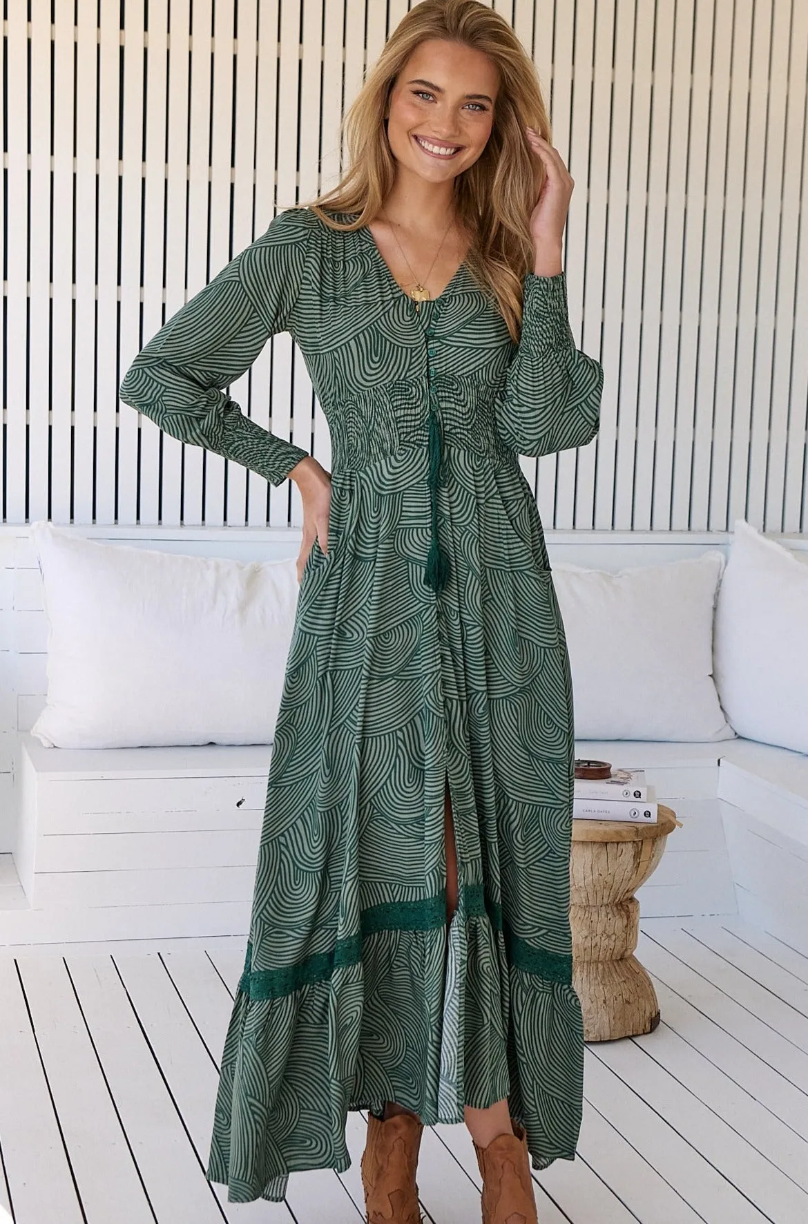 Cybele Maxi Dress - Green