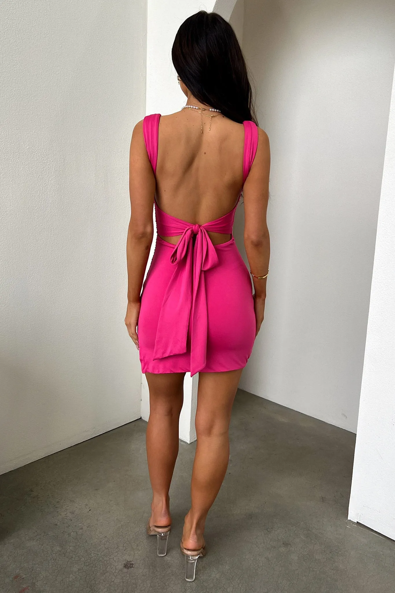 Deanna Dress - Hot Pink