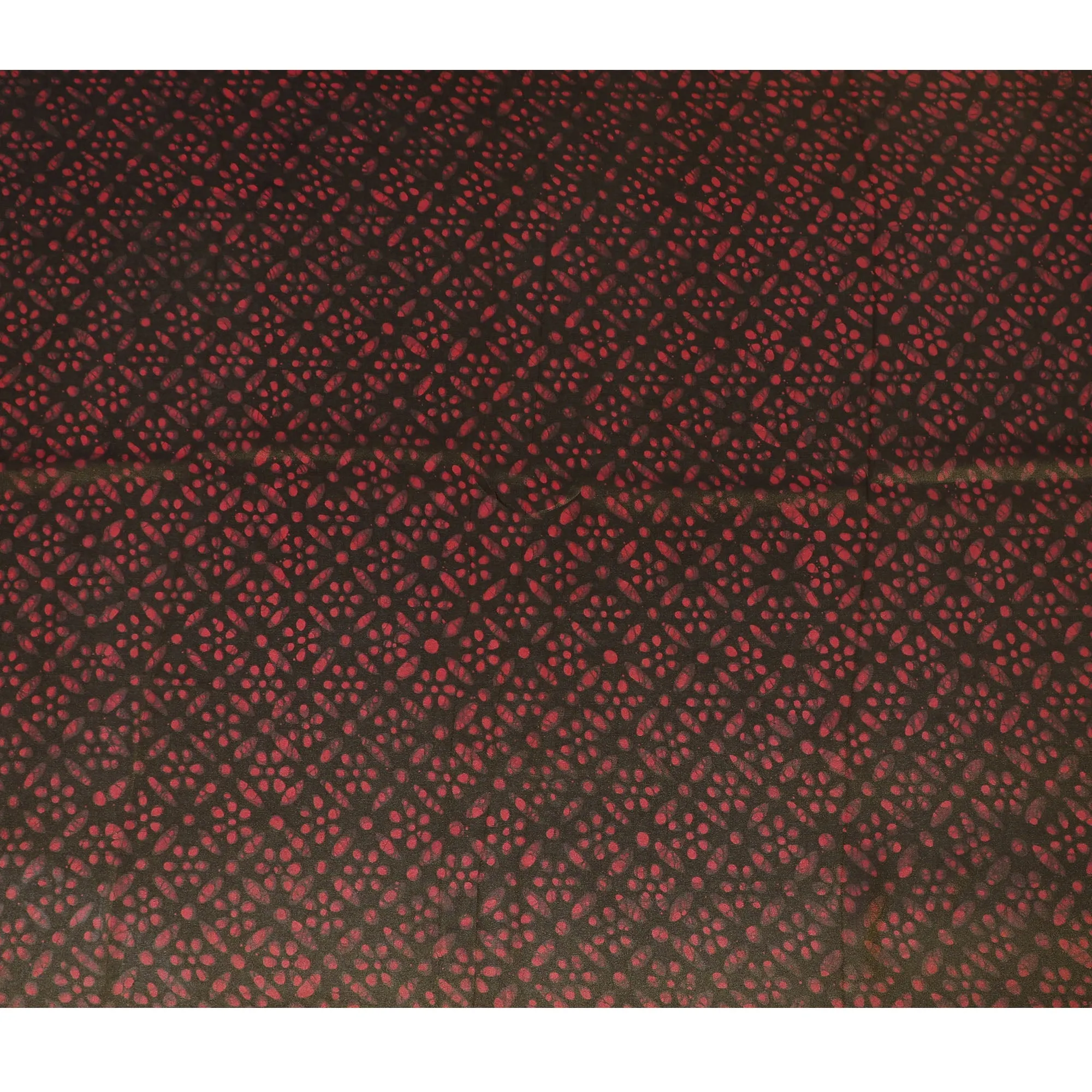 Deep Burgundy Organza Fabric - Crimson Speckled Dot Design, 110cm Width, Lustrous Lightweight Sheen-D18945