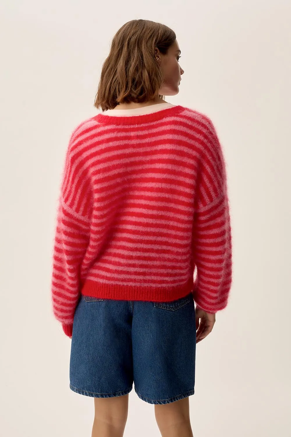 DES PETITS HAUTS - Alvaro Cardigan - Bubble/Tomate