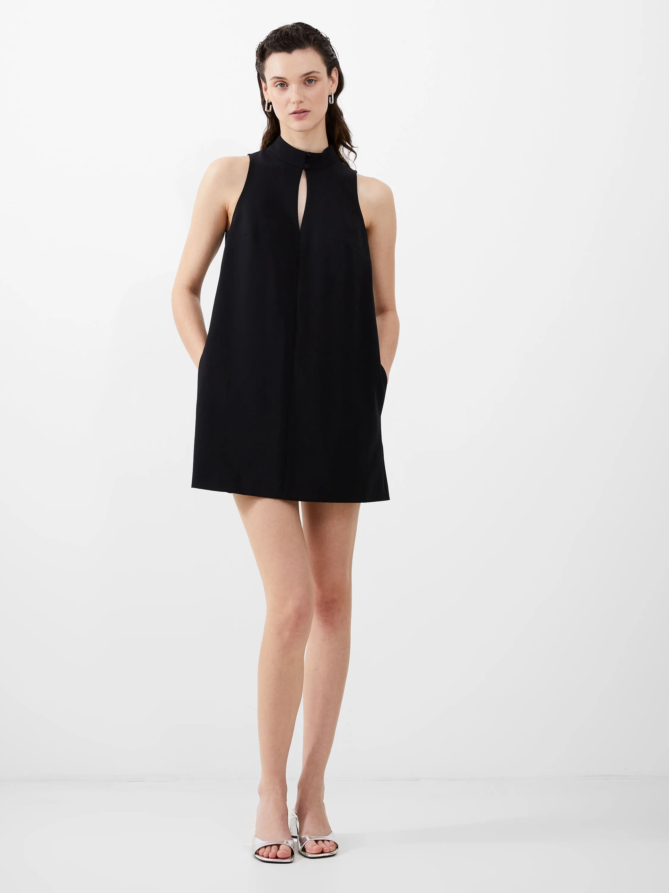 Echo Sleeveless Keyhole Mini Dress