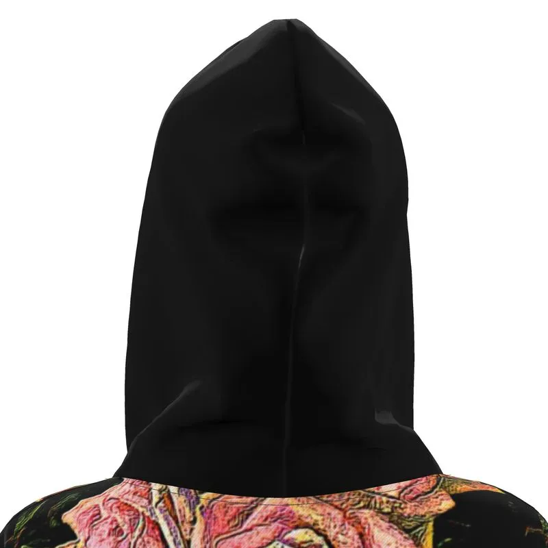 Floral Embosses: Roses 06-01 Designer Hoodie Dress