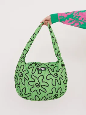 Flower Power Quilted Shoulder Bag