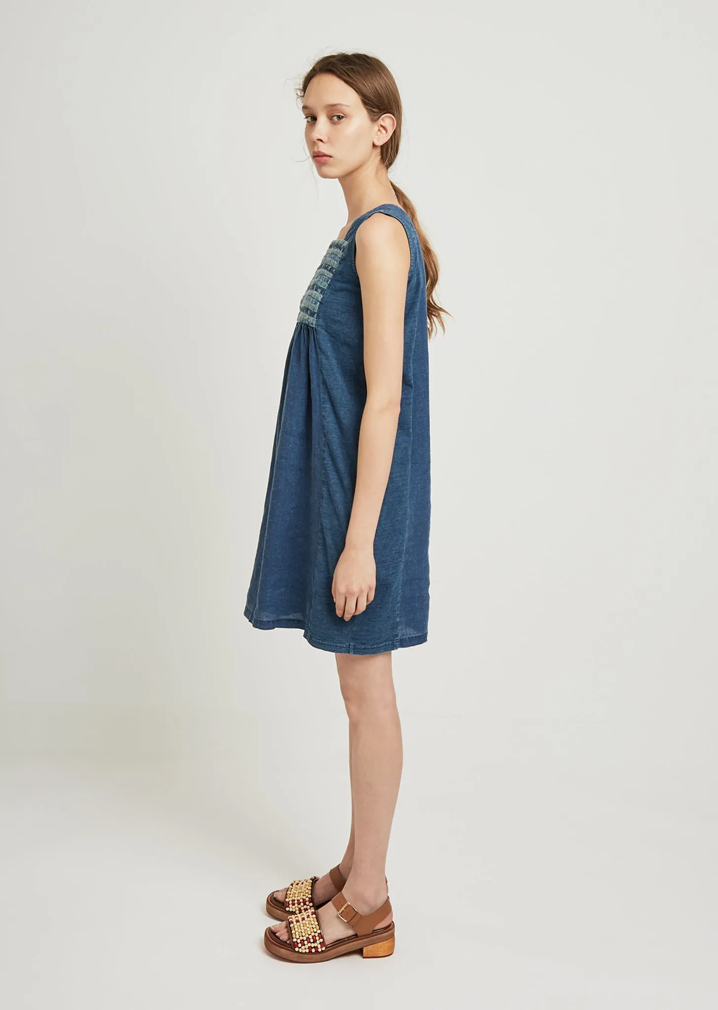 French Cloth Linen Kirifu Dress