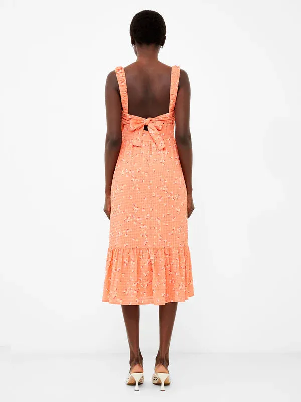 French Connection Erin Gretta Dress - Coral Multi