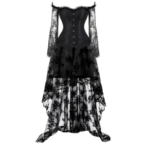 Funki Buys | Dresses | Women's Gothic Punk Corset Skirt Sets