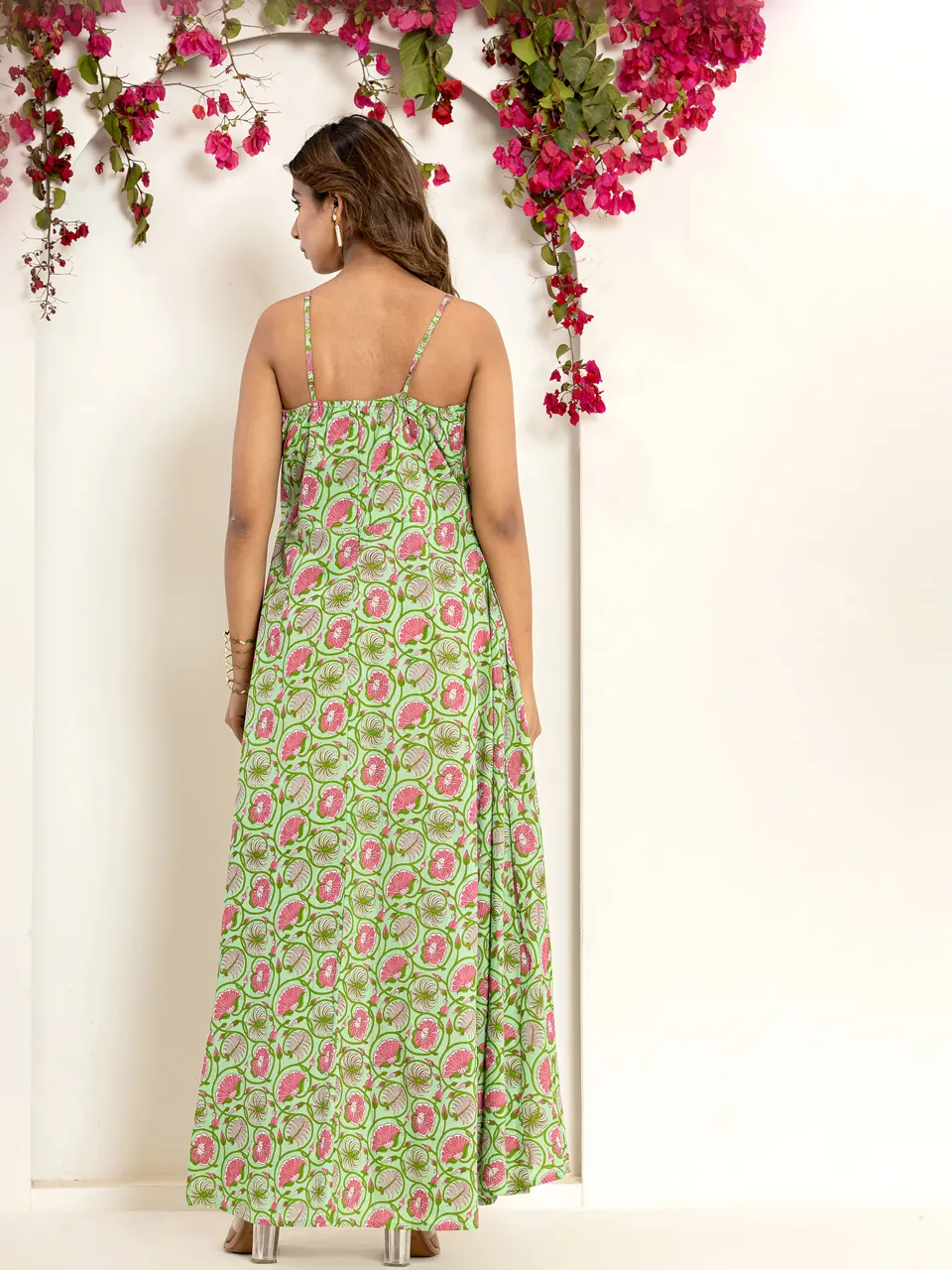 Garden Green Breezy Pure Cotton Maxi