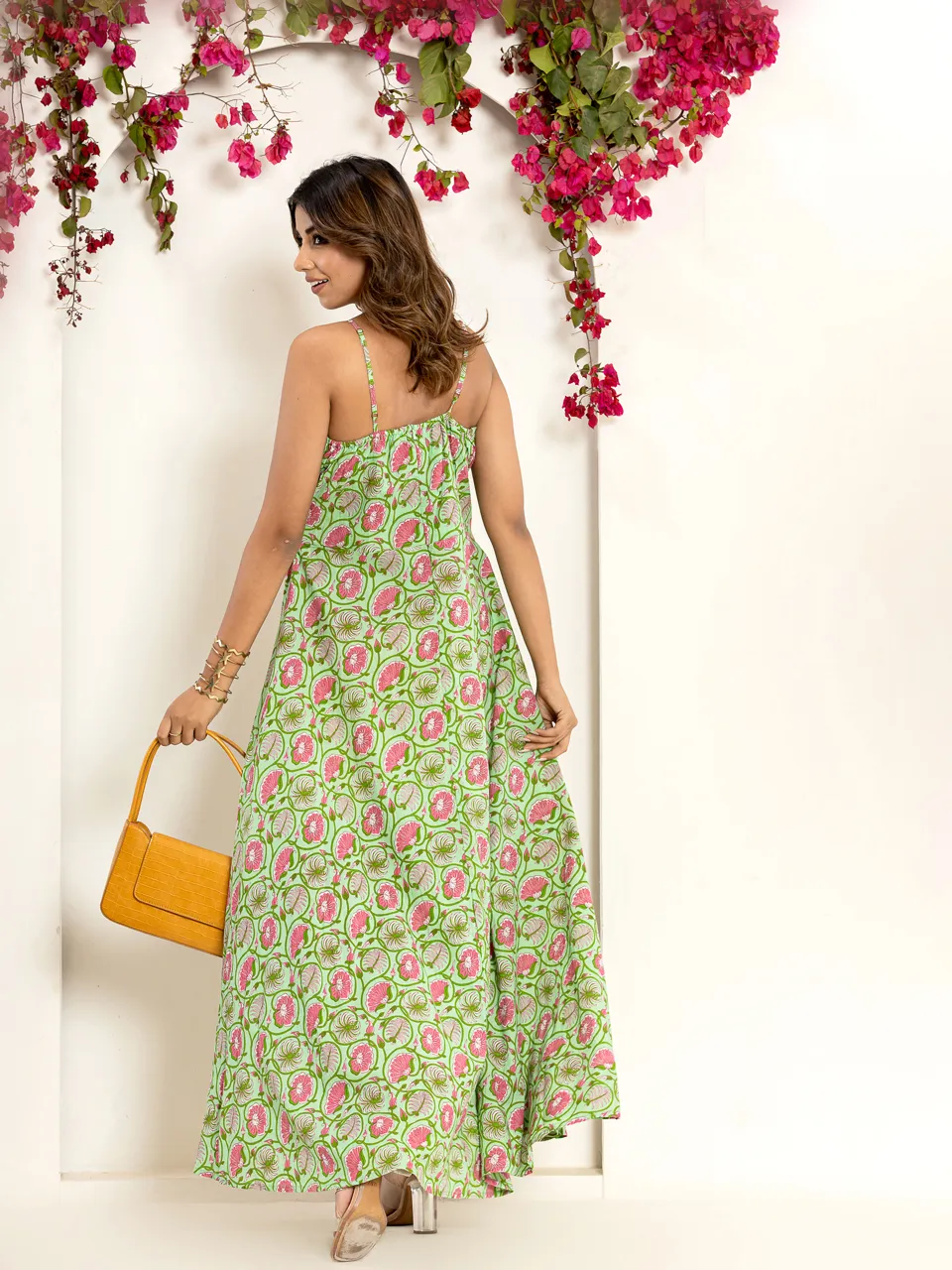 Garden Green Breezy Pure Cotton Maxi