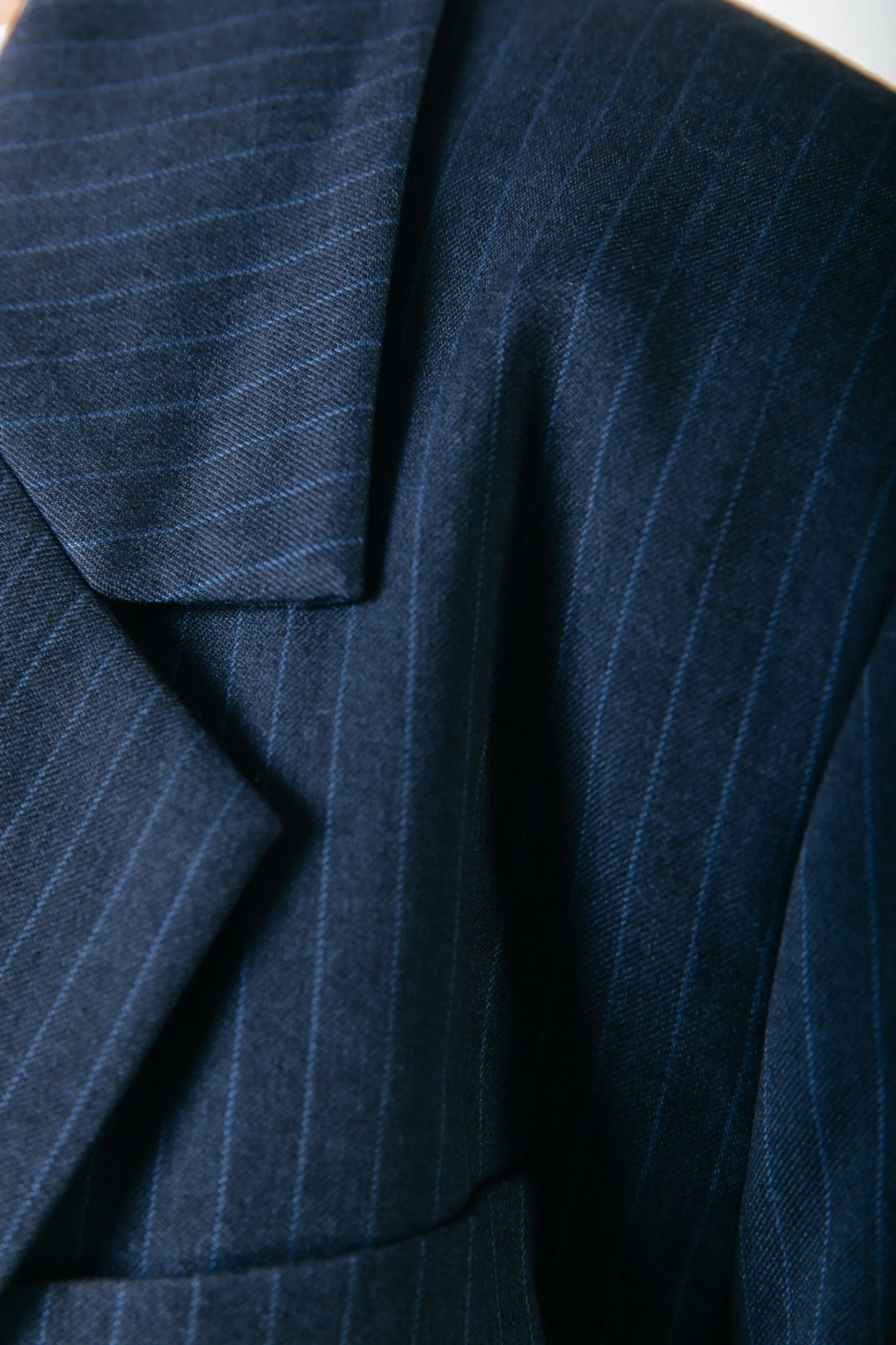 Gemma Pinstripe Blazer | Dark blue