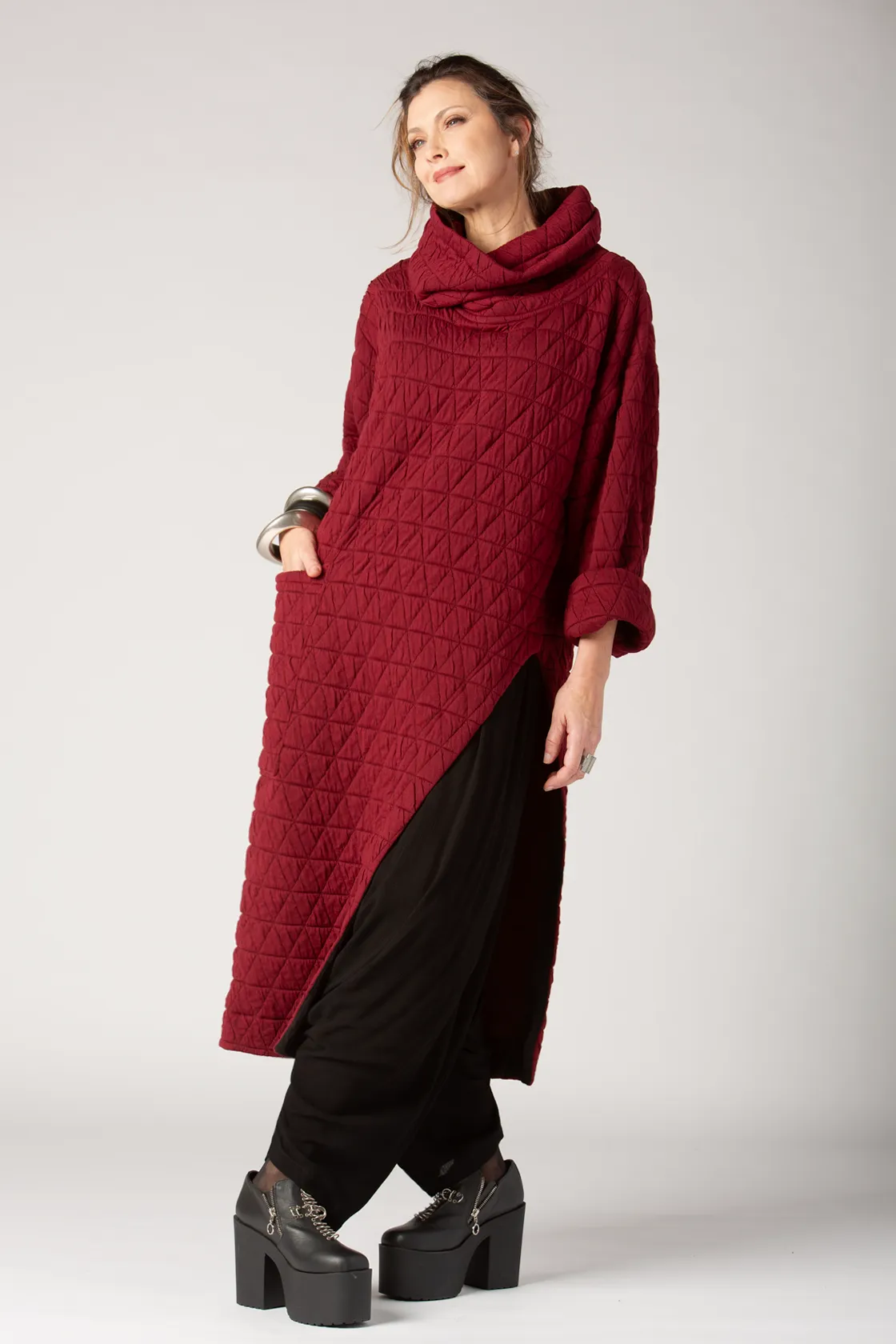 GERSHON Sutetchi Tunic in Bordeaux