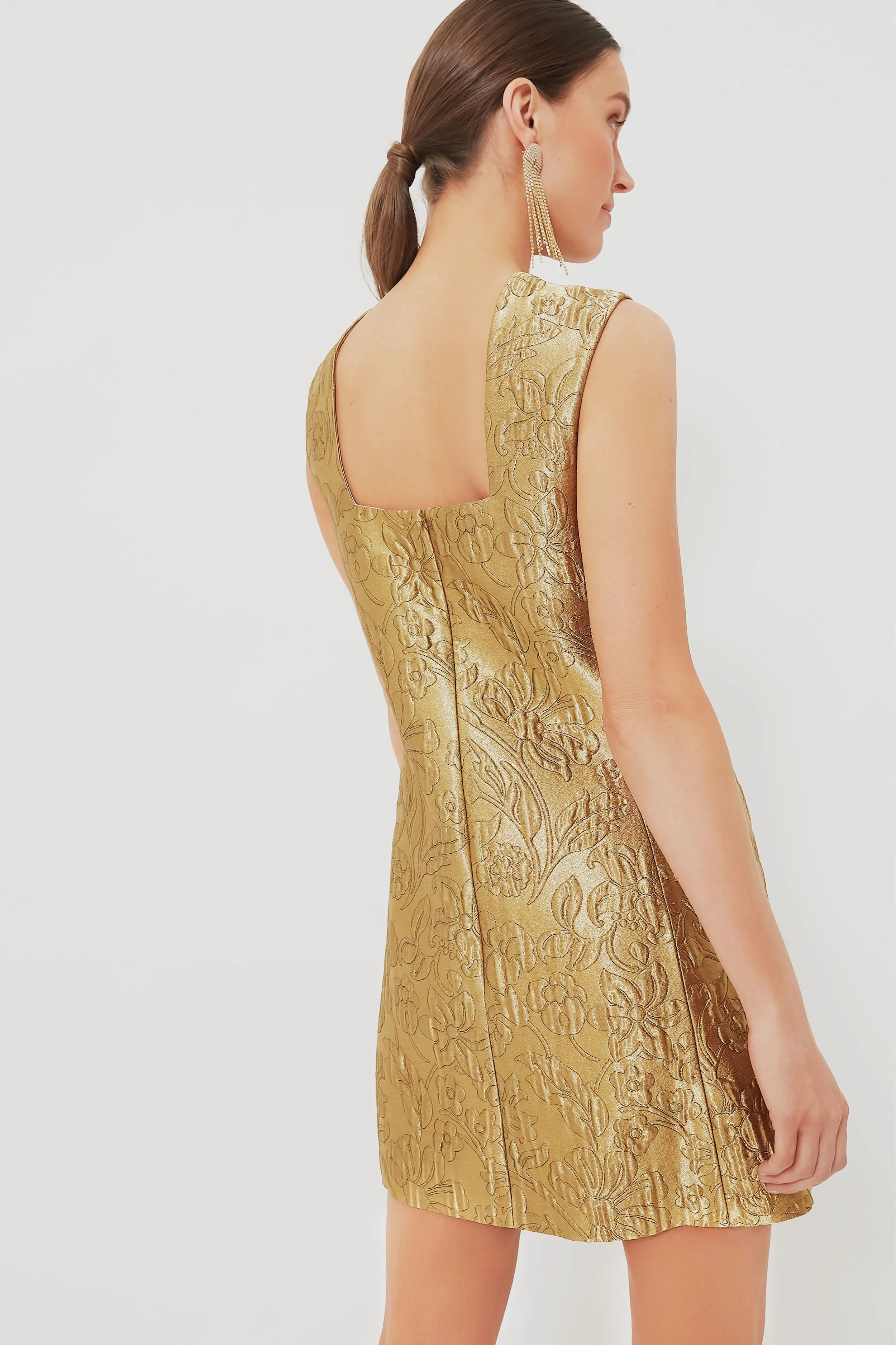 Gold Lurex Irma Dress