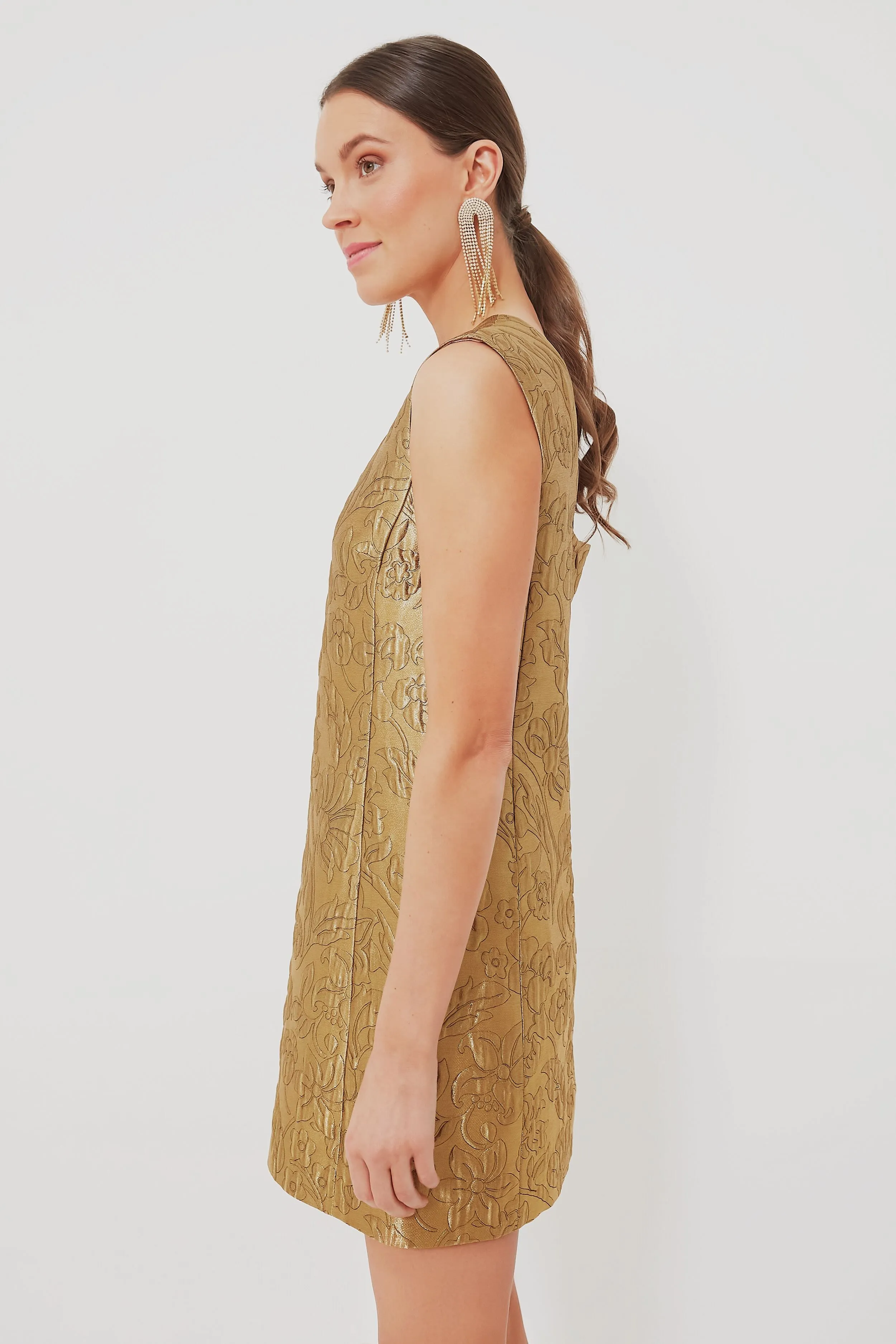 Gold Lurex Irma Dress