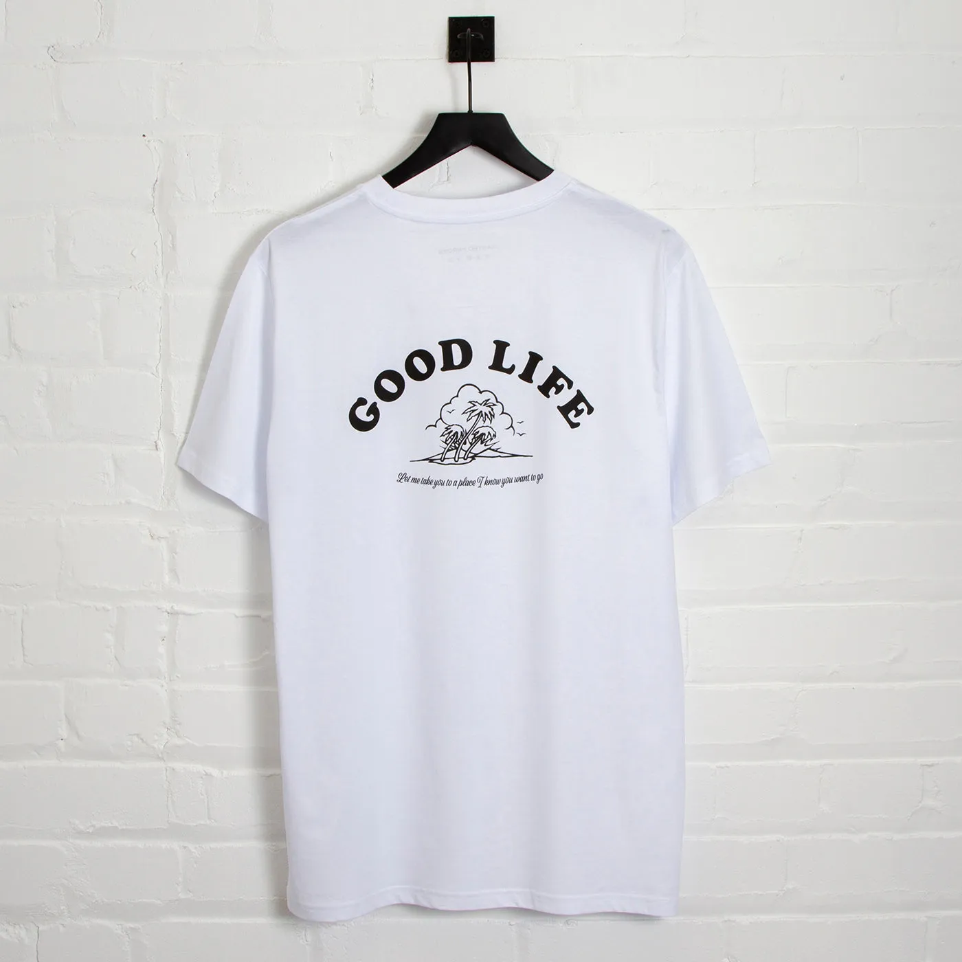 Good Life Black Print - Tshirt - White