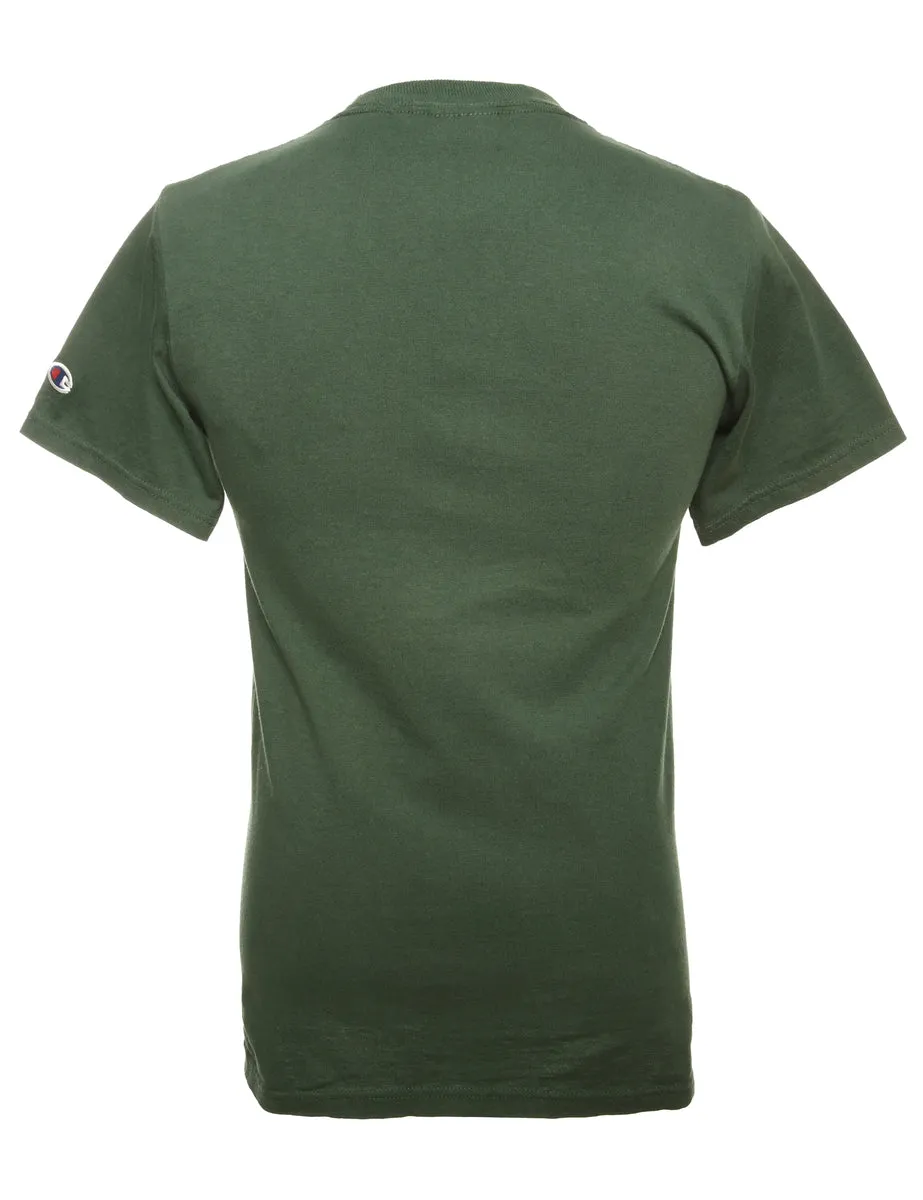 Green Champion Printed T-shirt - S