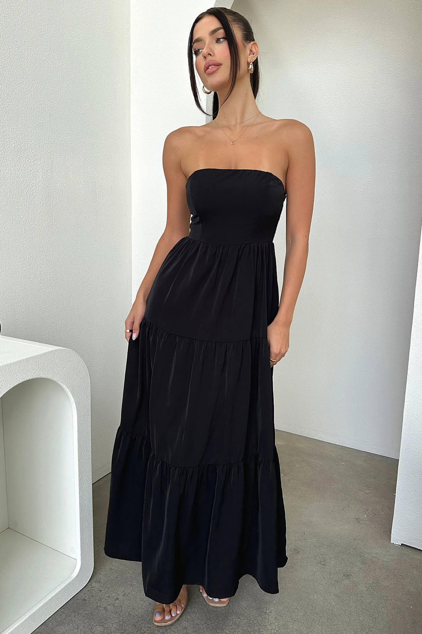 Hailey Maxi Dress - Black