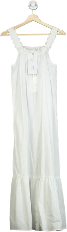 Hank & Hera White Maxi Dress UK XS