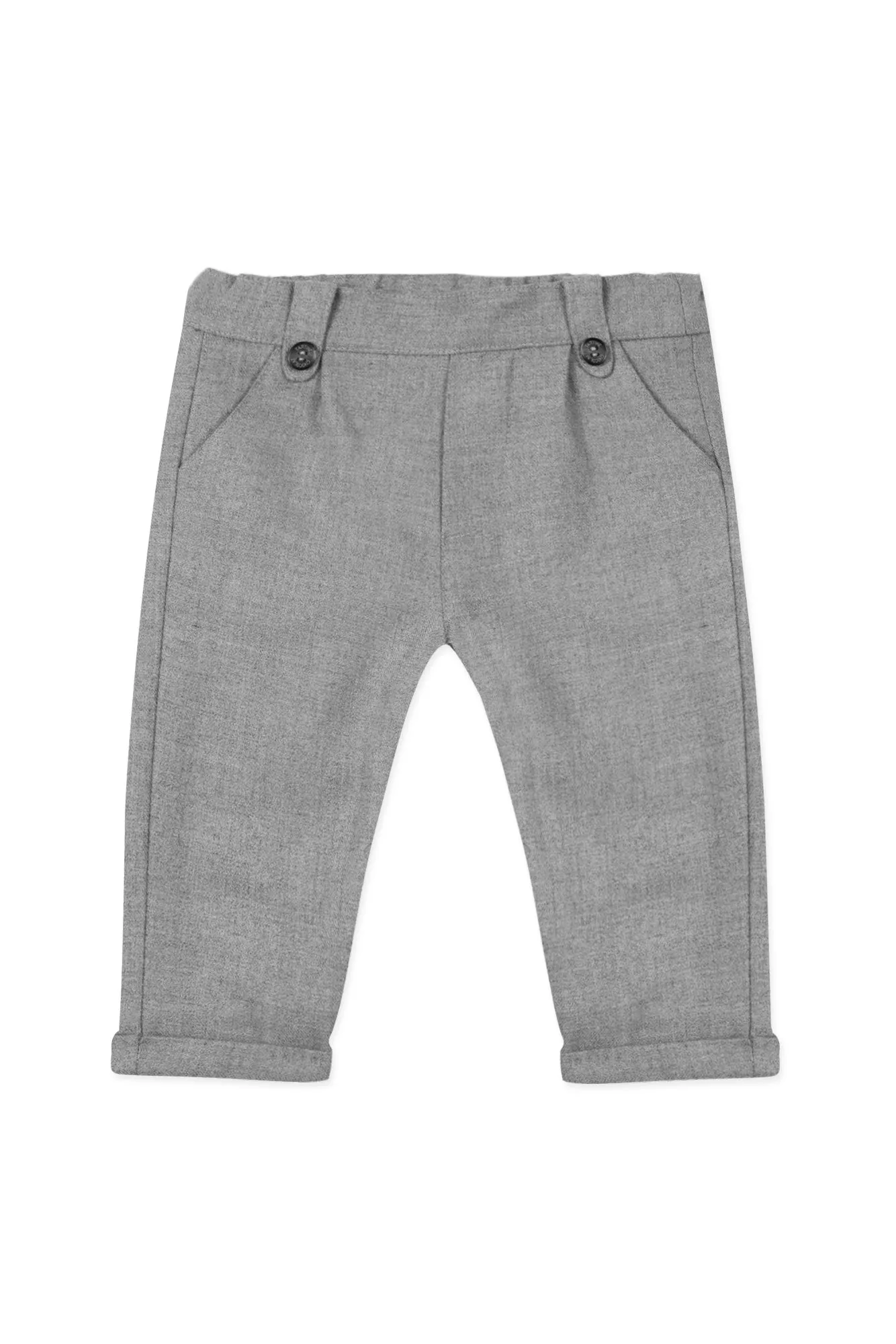 Heather Gray Baby Trouser