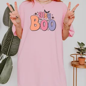 Hey Boo Halloween Shirt Comfort Colors