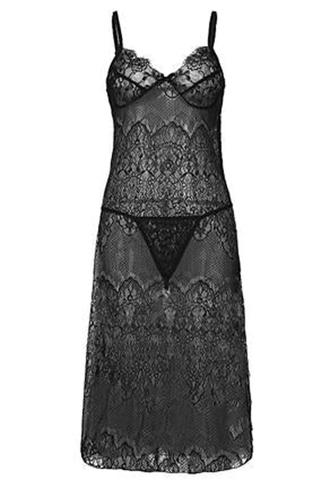 HOLLYE - LACE LINGERIE DRESS