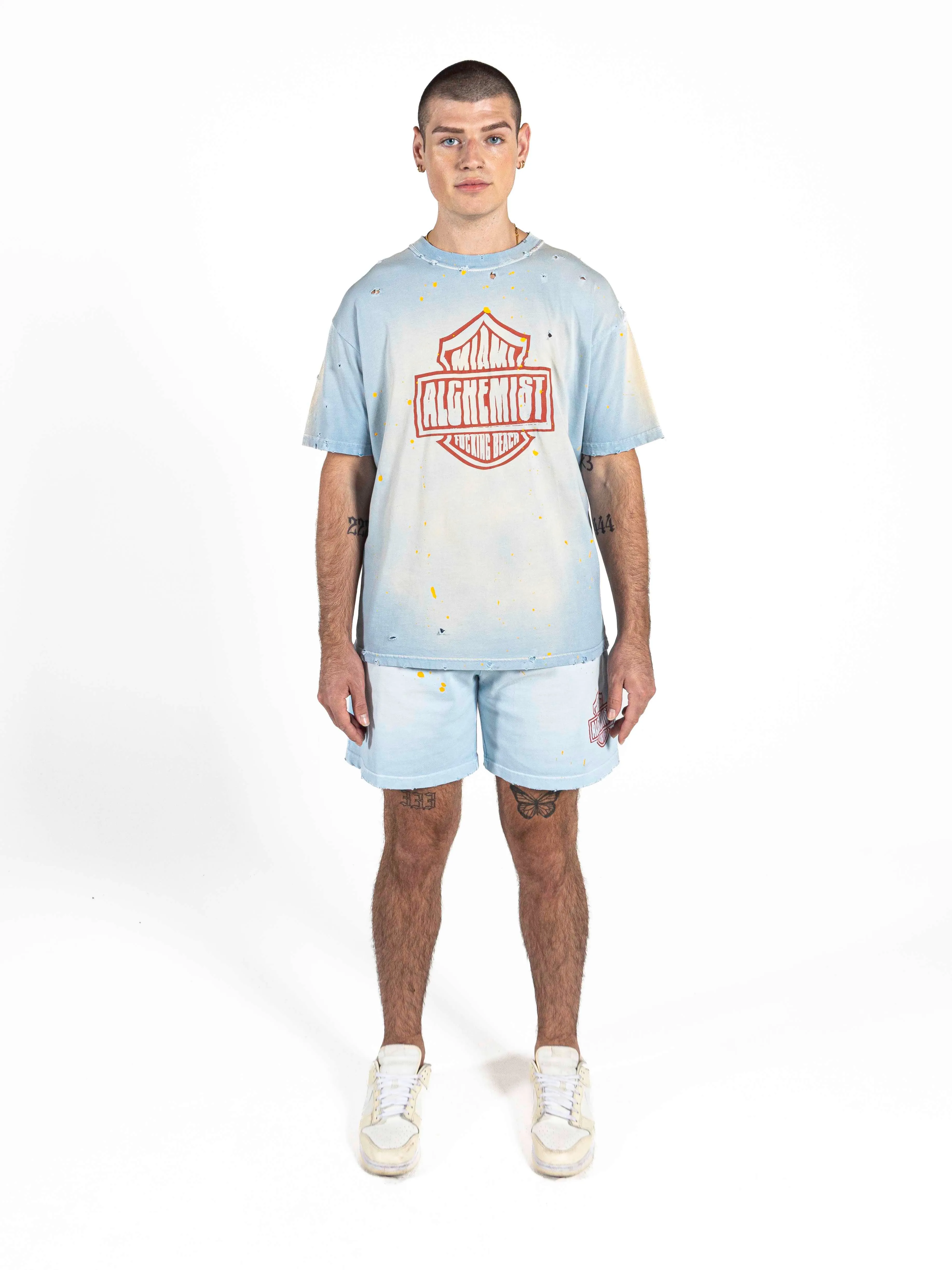 Hugh T-shirt - Caddy Blue