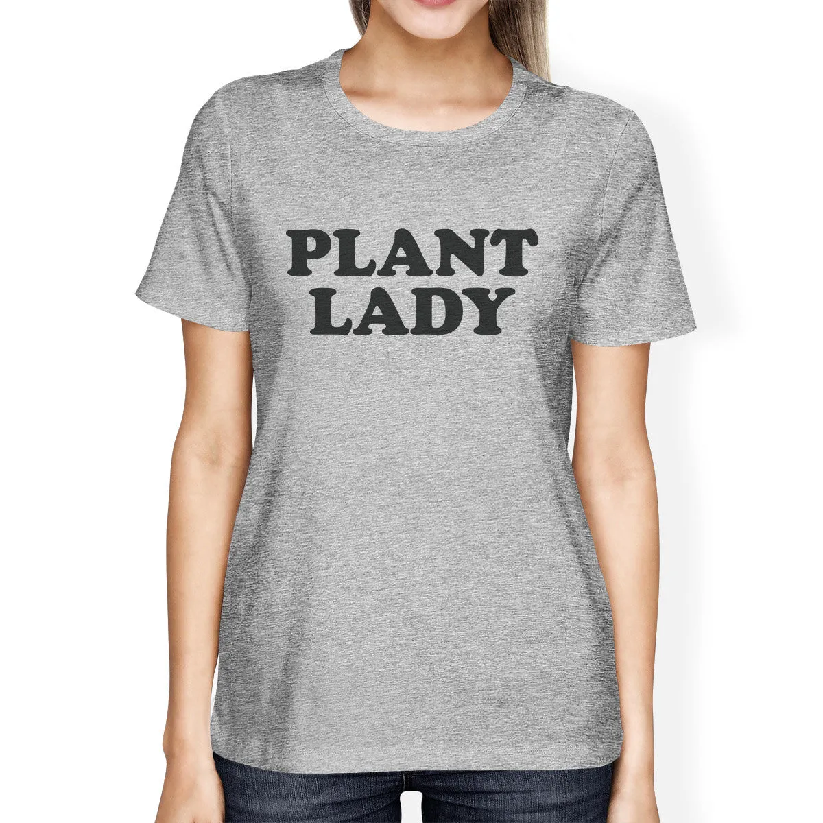 Inc Plant Lady Womens Gray Graphic Shirt Gift Idea For Plant Lovers