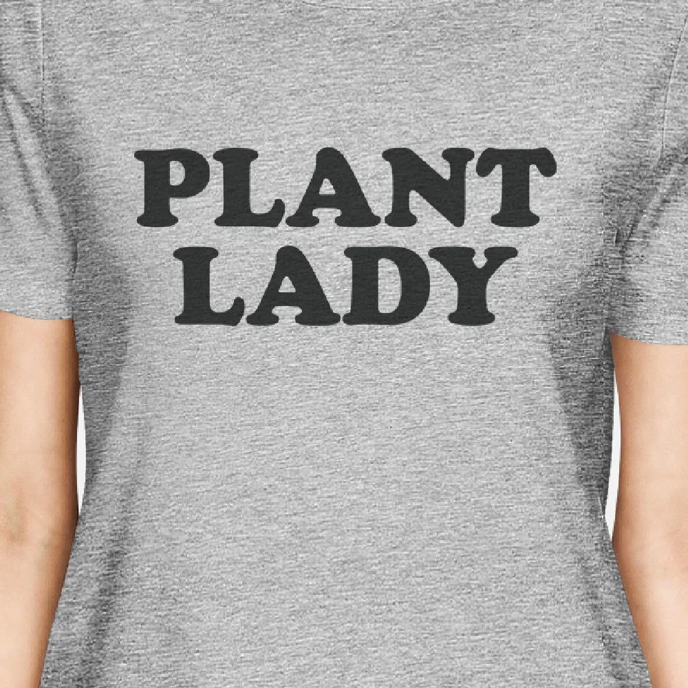 Inc Plant Lady Womens Gray Graphic Shirt Gift Idea For Plant Lovers