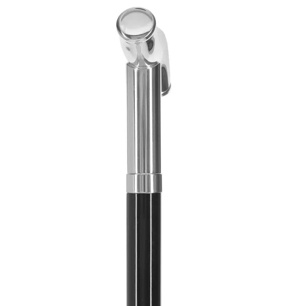 Italian Luxury: Fritz Handle with Opulent Curve, 925r Silver