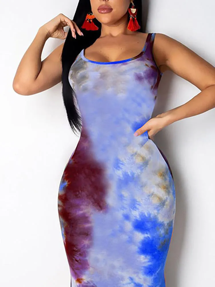 It's Me Tie Dye Beach Bodycon Dress