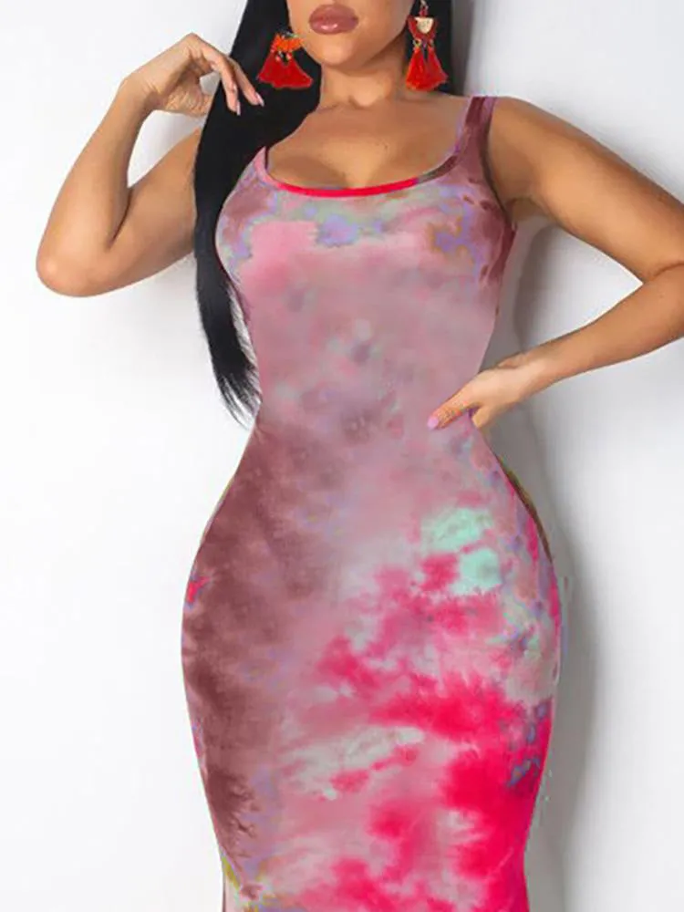 It's Me Tie Dye Beach Bodycon Dress