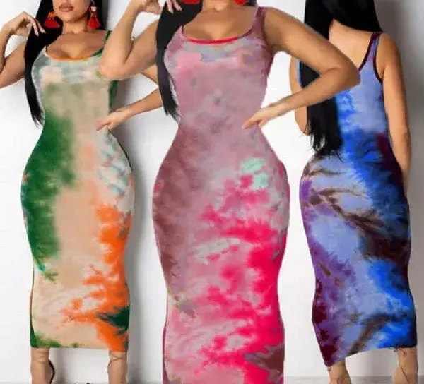 It's Me Tie Dye Beach Bodycon Dress