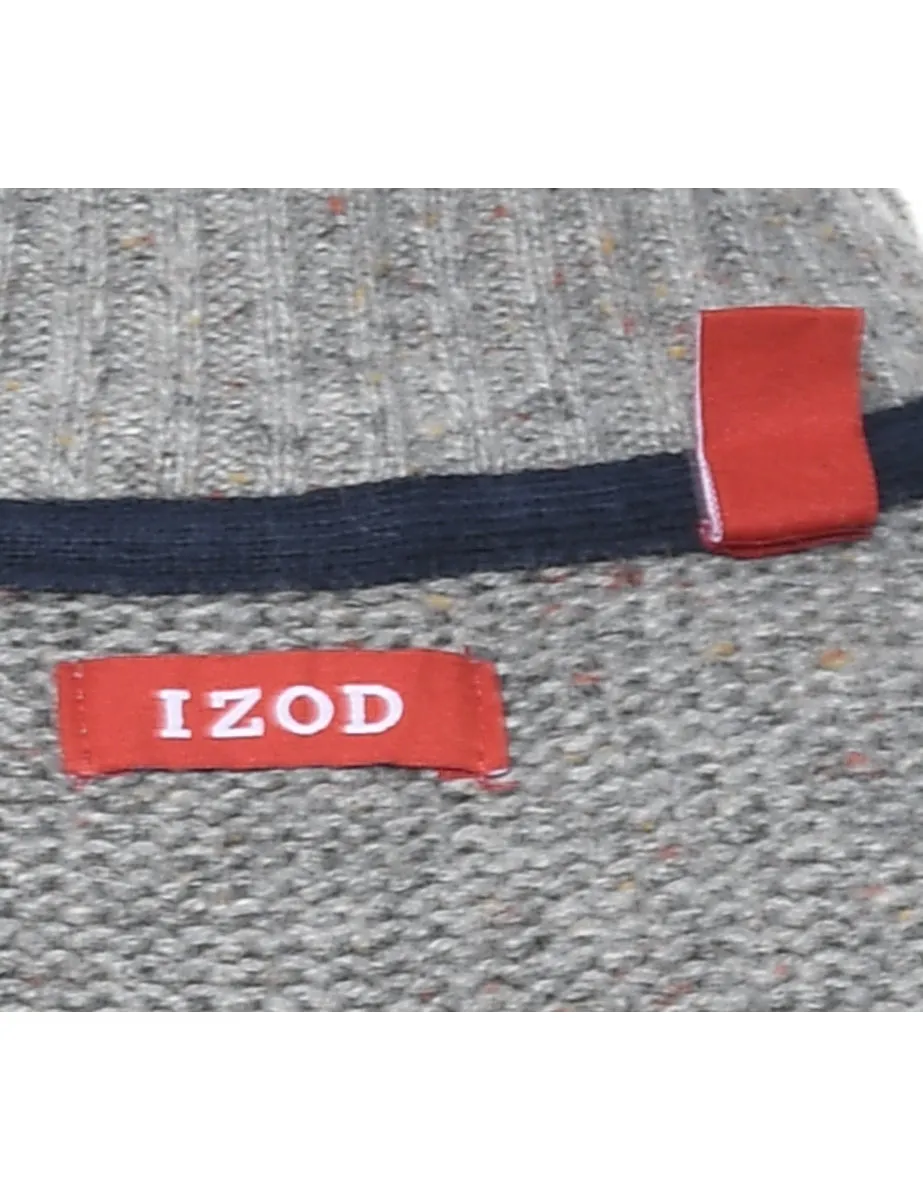 Izod Quarter Zip Nordic Jumper - L