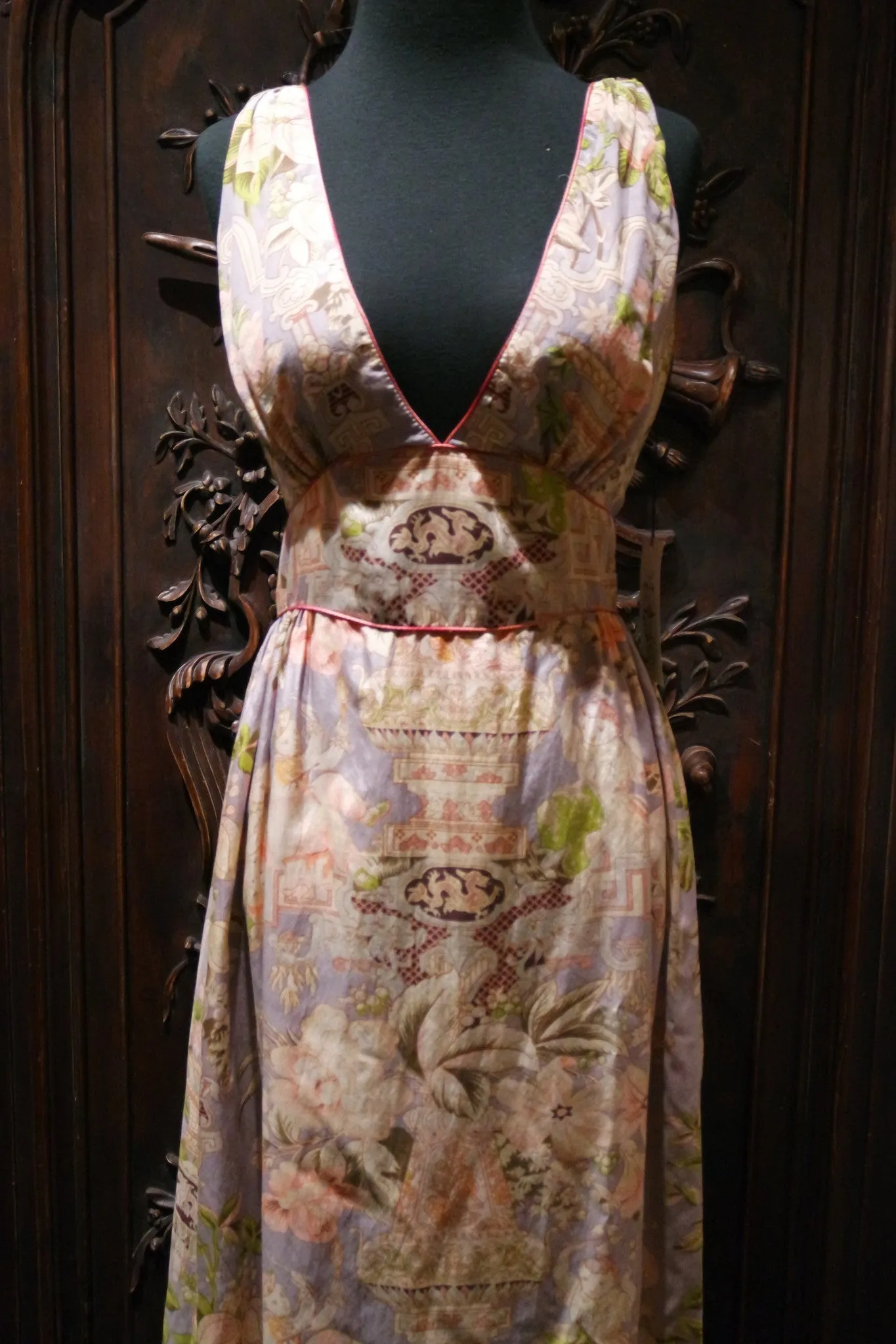 James Coviello Garden Toile Party Dress