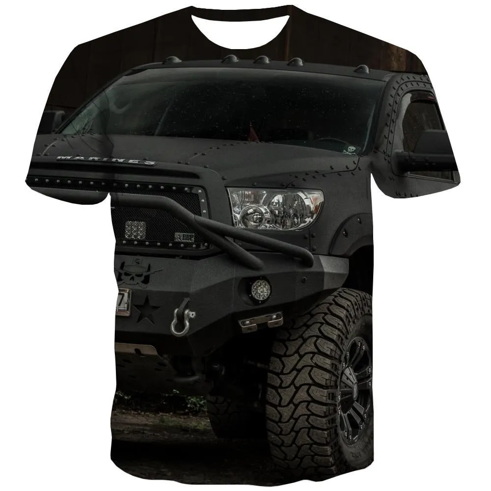 Jeep T-shirt Men Offroad Tshirt Anime car Tshirts Casual Short Sleeve Punk Rock