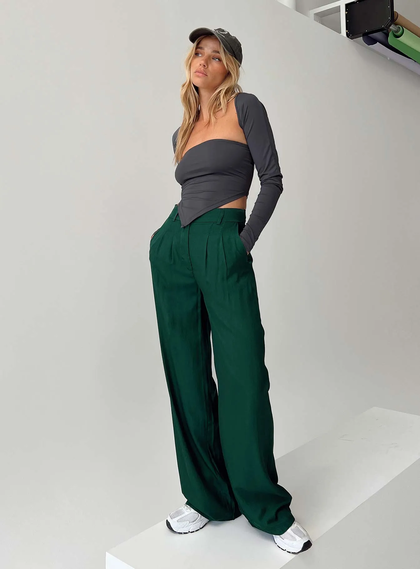 Kacey Pants Forest Green