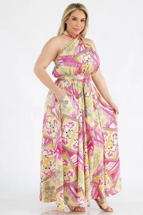 Karen T 9316 Halter Maxi Dress