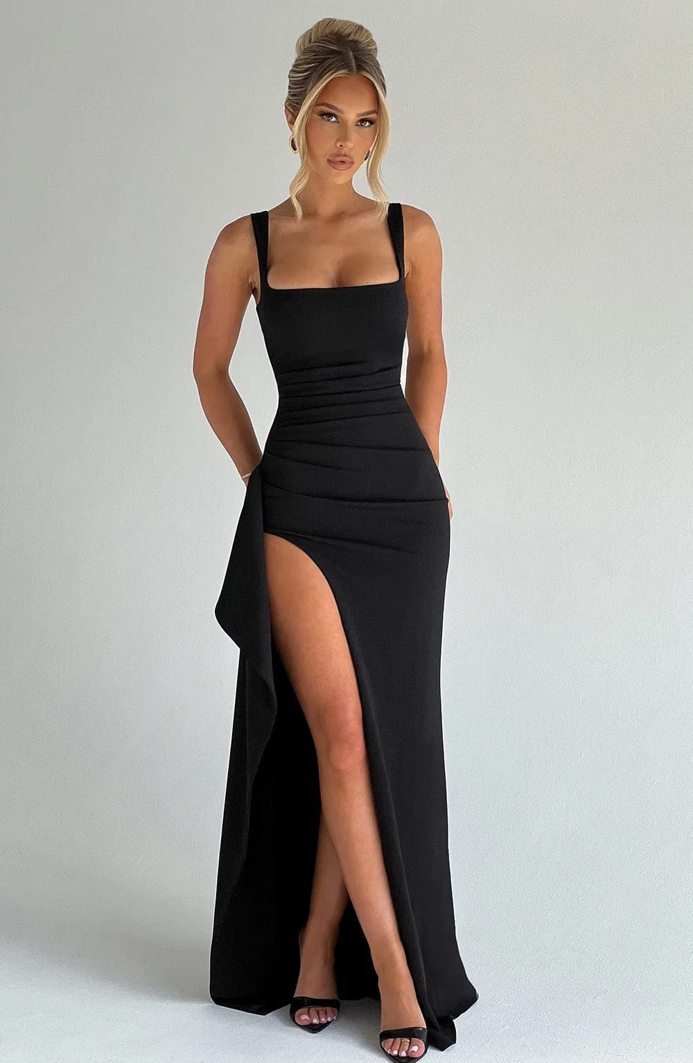 Katana Maxi Dress - Black