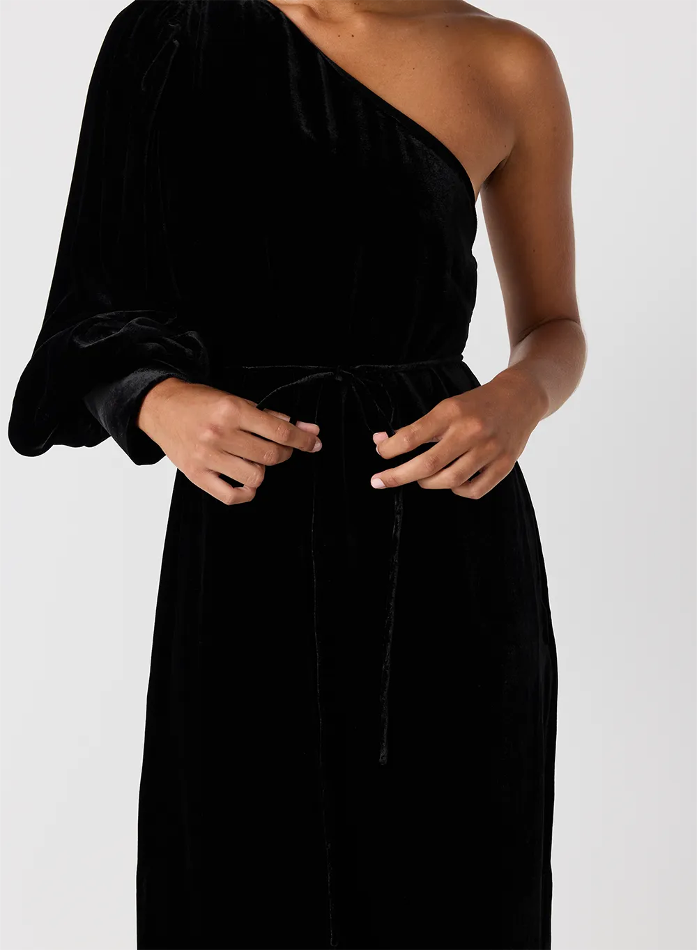 Kathryn Silk Velvet Maxi Dress