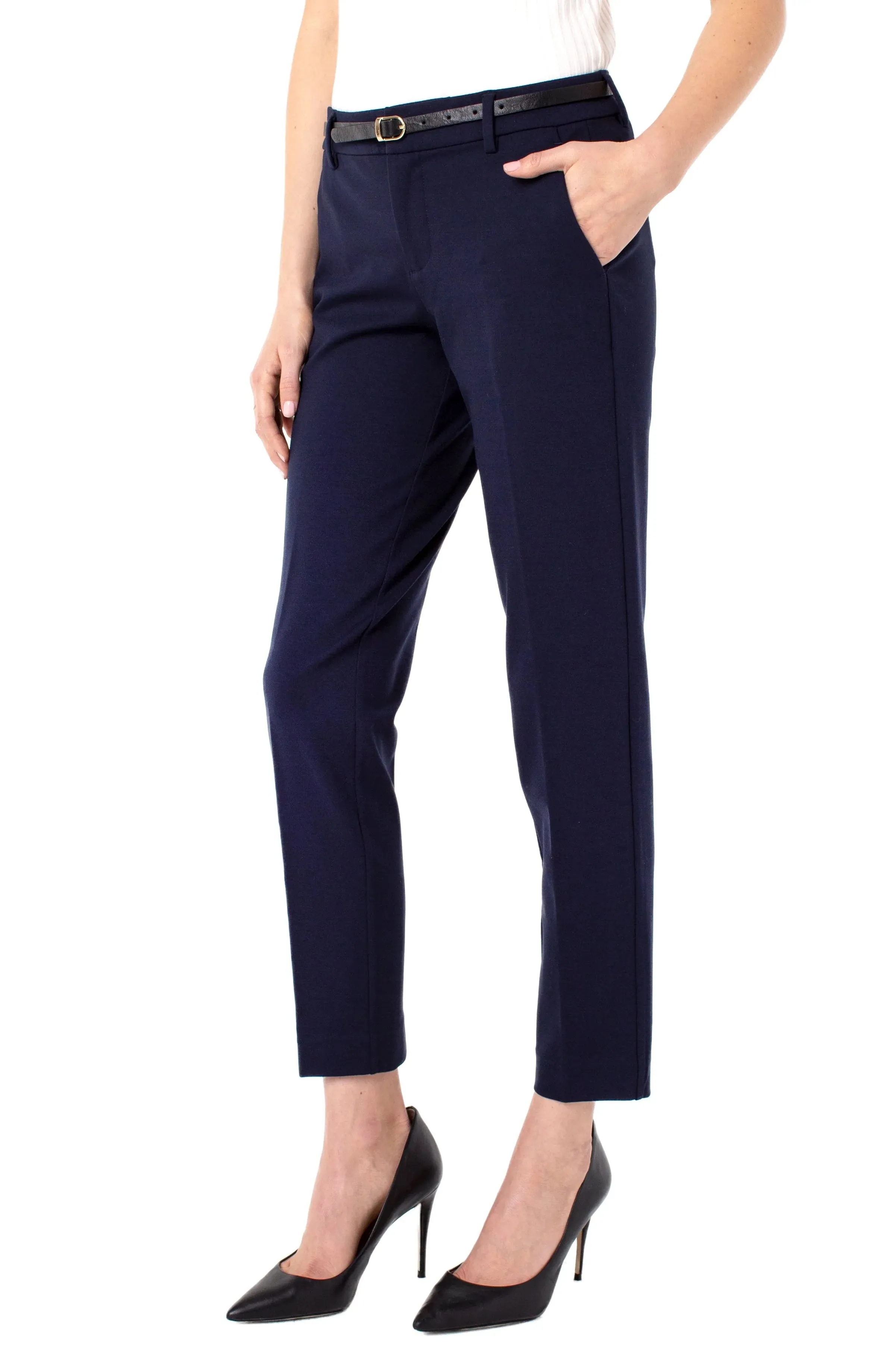 Kelsey Knit Trouser in Navy